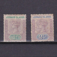LEEWARD ISLANDS 1890, SG #1-3, Part Set, MH - Leeward  Islands