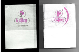 2 Tovagliolini Da Caffè - Caffè Portioli - Company Logo Napkins