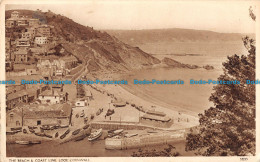 R098219 The Beach And Coast Line. Looe Cornwall. Harvey Barton. No 37213. 1953 - World
