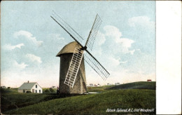 CPA Portland Maine USA, Block Island, Alte Windmühle - Autres & Non Classés