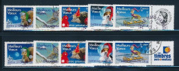 France 2007 - 4120A-4124A  Deux Séries Timbres Meilleurs Voeux Personnalisé Avec Logo Céres Et TPP - Oblitéré - Used Stamps