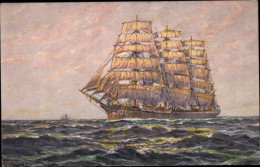 Artiste CPA Segelschiff Auf Dem Meer - Other & Unclassified