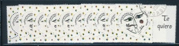 France 2008 - 4128A Dix Timbres Coeur Sorbier Personnalisé Avec Logo Je T'aime En 10 Langues - Oblitéré - Used Stamps