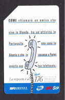 1993 Italy, Phonecard ›Iritel - 176,5000 Lire,C & C 2318 Golden Italia 276 - Public Themes