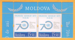2015 Moldova Moldavie Moldau  70 Years Of The United Nations  2v Mint - ONU