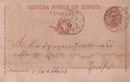 Italy. A216. Gioia Del Colle.1900. Annullo Grande Cerchio GIOIA DEL COLLE Su Cartolina Postale - Marcophilia
