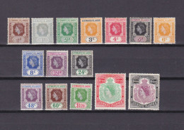 LEEWARD ISLANDS 1954, SG #126-140, CV £60, MH - Leeward  Islands