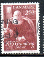 DANEMARK DANMARK DENMARK DANIMARCA 1983 N.F.S.GRUNDTVIG POET  2.50k USED USATO OBLITERE - Used Stamps