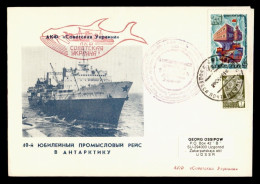URSS SOVIET UNION ANTARCTIC ANTARTIDA BUQUE BALLENERO WAHLING SHIP WHAKER - Antarktischen Tierwelt
