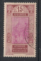 GUINEE - 1927-33 - N°YT. 107 - Gué à Kitim 15c Lilas-rose - Oblitéré / Used - Usati