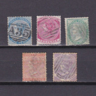 JAMAICA 1870, SG #8-12, CV £29, Wmk Crown CC, Part Set, Used - Jamaïque (...-1961)