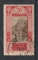 GUINEE - 1927-33 - N°YT. 108 - Gué à Kitim 20c Rouge Brique - Oblitéré / Used - Gebraucht