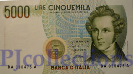 LOT ITALIA - ITALY 5000 LIRE 1985 PICK 111a UNC PREFIX "HA" X 5 PCS - 5.000 Lire