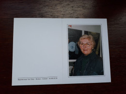 Maria Clothilda Van Landeghem ° 1933 + 2002 X François Van Oerle - Begraf. Schoten - Overlijden