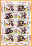 2015 Moldova Moldavie Moldau  Sport. Motocross. Autocross. Car,  Motorcycle  Sheet Mint - Moldawien (Moldau)