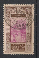 GUINEE - 1927-33 - N°YT. 113A - Gué à Kitim 1f75 Brun - Oblitéré / Used - Used Stamps