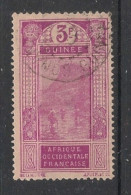 GUINEE - 1927-33 - N°YT. 114 - Gué à Kitim 3f Lilas-rose - Oblitéré / Used - Usados