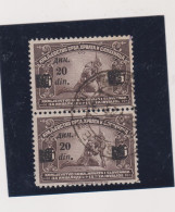 YUGOSLAVIA,20din / 15 P Used Nice Pair With 2 Ovpt Types - Used Stamps