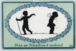 50562311 - Dora Heckel , Als Er Abschied Nahm! - Silhouetkaarten