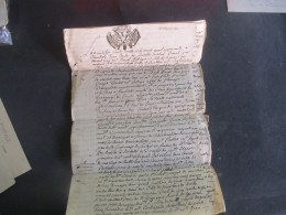 1730 MANUSCRIT CACHET DE GENERALITE VENTE A MONTMEILLANT - Manoscritti