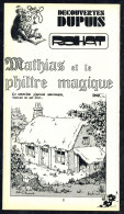 "MATHIAS Et Le Philtre Magique" De ROHAT - Supplément à Spirou - Découvertes DUPUIS - 1975. - Spirou Magazine