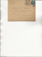 LETTRE AFFRANCHIE N° 219 -PASTEUR- OBLITERATION DAGUIN- CAUDRY /LE TULLE /LA DENTELLE/LA BRODERIE/ LES RIDEAUX -1927- - Mechanical Postmarks (Other)
