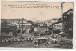 127 DEPT 63 : Saint Eloy Les Mines Arrivée Et Départ Des Bennes Au Puits Du Manoir Des Forges De Chatillon - Saint Eloy Les Mines