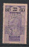 GUINEE - 1922-25 - N°YT. 81 - Gué à Kitim 60c Sur 75c - Oblitéré / Used - Usados