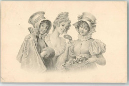 10674311 - Drei Junge Elegante Damen Mit Augenmaske Muff Und Hutmode Nr. 255 - Autres & Non Classés