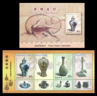 North Korea 2014 Mih. 6065/66 Cultural Inheritance. Ceramic (booklet) MNH ** - Korea, North