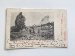 Carte Postale Ancienne (1901) Anvers L’Entrepôt Royal Après L’incendie 5 Juin 1901 -Laporte & Cie - Antwerpen