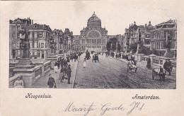 Amsterdam Hoogesluis Levendig Paleis Voor Volksvlijt Paardentram # 1902   2312 - Amsterdam