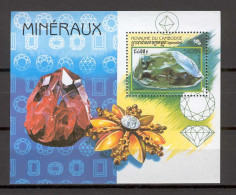 Cambodia 1998 Minerals MS MNH - Mineralen