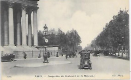 CPA Paris Perspective Du Boulevard De La Madeleine - Distretto: 08