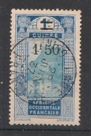 GUINEE - 1924-27 - N°YT. 103 - Gué à Kitim 1f50 Sur 1f - Oblitéré / Used - Usati