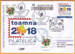 2018  Moldova Moldavie Moldau. Philatelic Exhibition "Toamna-2018". Union Of Philatelists Of Moldova. - Exposiciones Filatélicas