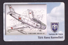 2006 Turkey, Phonecard › F-86E Sabre 1954-68,50 Units.Col:TR-TT-C-0162 - Turkey