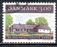 DANEMARK DANMARK DENMARK DANIMARCA 1984 17th CENTENARY INN 3k USED USATO OBLITERE - Used Stamps