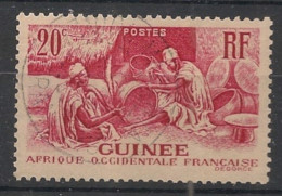 GUINEE - 1938 - N°YT. 131 - Les Laobis 20c Rouge - Oblitéré / Used - Usados