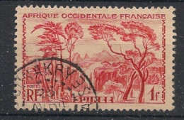 GUINEE - 1938 - N°YT. 139 - Cascade 1f Rouge - Oblitéré / Used - Gebruikt