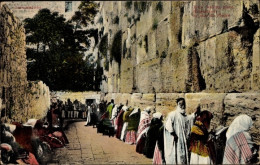 CPA Jerusalem Israel, Mauraille De La Lamentation Des Juifs, The Jews Wailing Place, Klagemauer - Israele