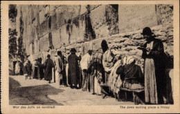 CPA Jerusalem Israel, Mauraille De La Lamentation Des Juifs, The Jews Wailing Place, Klagemauer - Israel