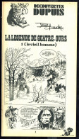 "La Légende De Quatre-Ours 1" De JEAN CLAUDE - Supplément à Spirou - Découvertes DUPUIS - 1975. - Spirou Magazine