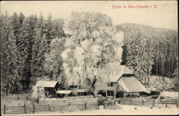 CPA Ober-Schierke Wernigerode Im Harz, Gehöft, Winter - Other & Unclassified