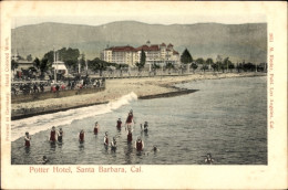 CPA Santa Barbara, Kalifornien, USA, Plaza Und Hotel Potter - Andere & Zonder Classificatie