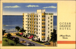 CPA Miami Beach Florida USA, Ocean Grand Hotel - Trains