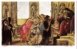 H98. Vintage Medici Postcard. Calumny. By Botticelli. - Paintings