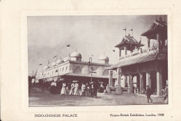 H63 .Vintage Postcard. Indo-Chinese Palace, Franco British Exhibition, 1908 - Exhibitions