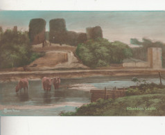 H36. Vintage Postcard. Rhuddlan Castle, Flintshire. By Elmer Keene - Flintshire