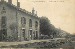 - Dpts Div. -ref-BN487- Puy De Dôme - Pontgibaud - La Gare - Interieur - Gares - Ligne De Chemin De Fer - - Sonstige & Ohne Zuordnung